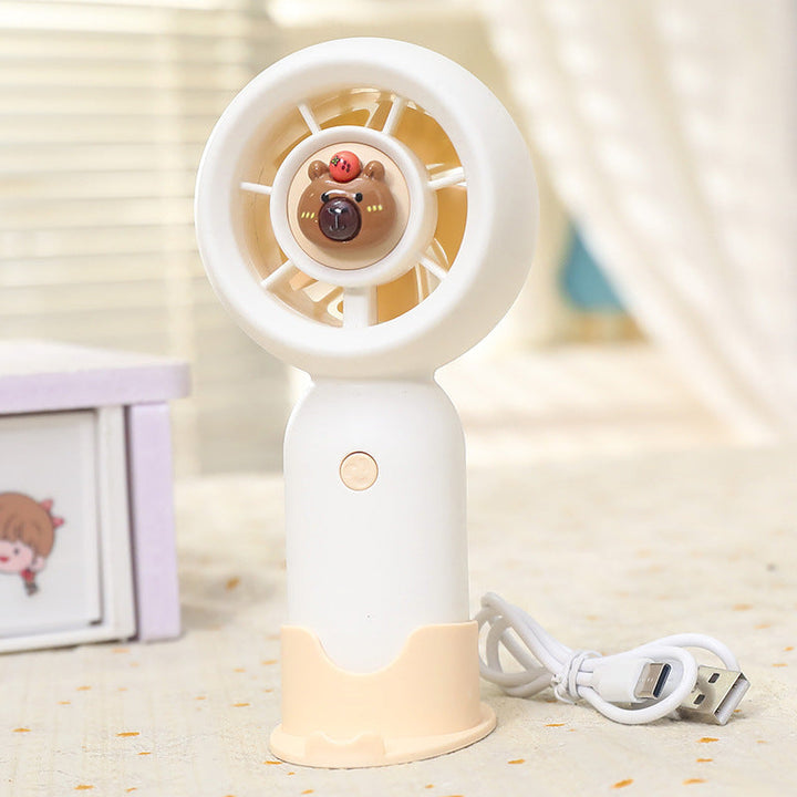 Women Handheld Mini-Fan with USB Charging Function and Ergonomic Design Kalsten