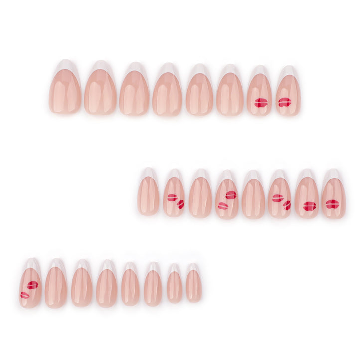 Artistic Nail Extensions with Glamorous Lip Design Kalsten