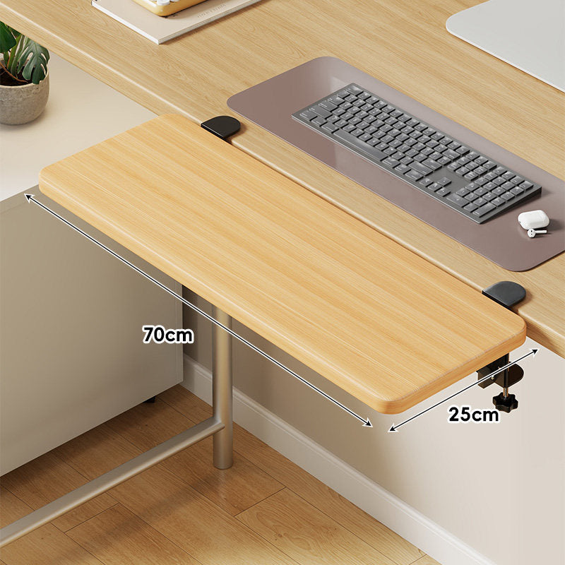 Under-Desk Sliding Keyboard Tray and Desk Extender with Smooth Glide Mount
