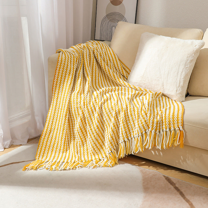 Textured Weave Throw Blanket