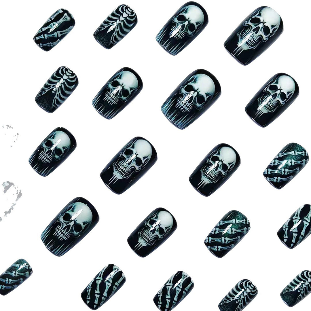 Gothic Skull and Bone Nail Art Set Kalsten