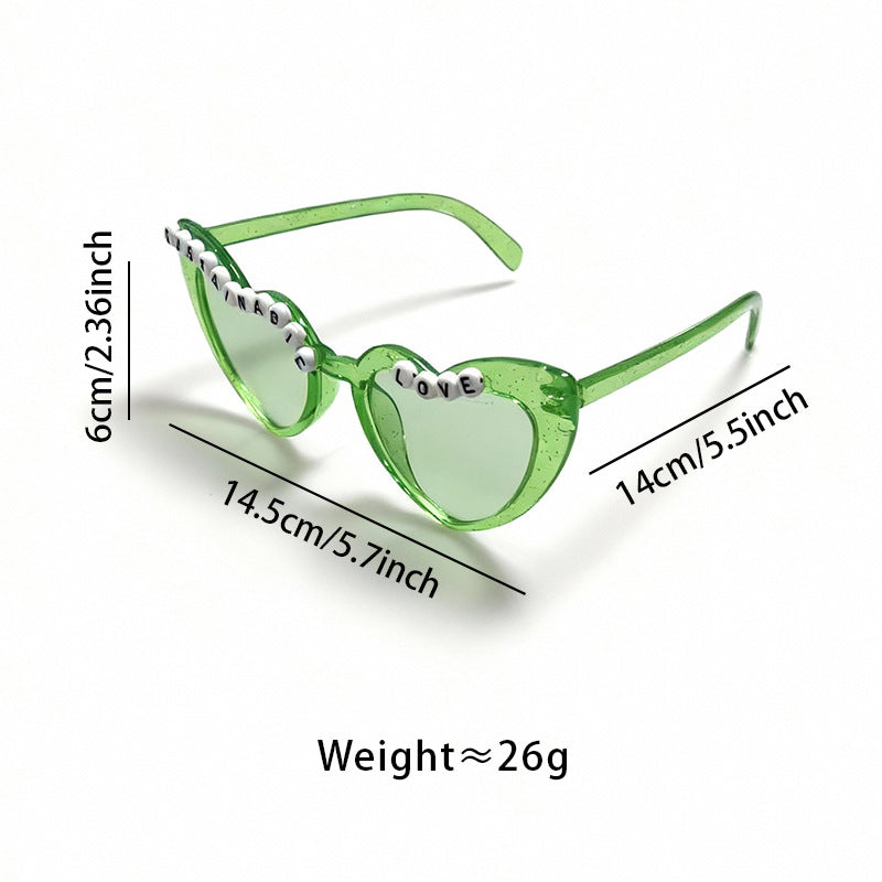 Playful Cat-Eye Sunglasses with Bead Accents Kalsten