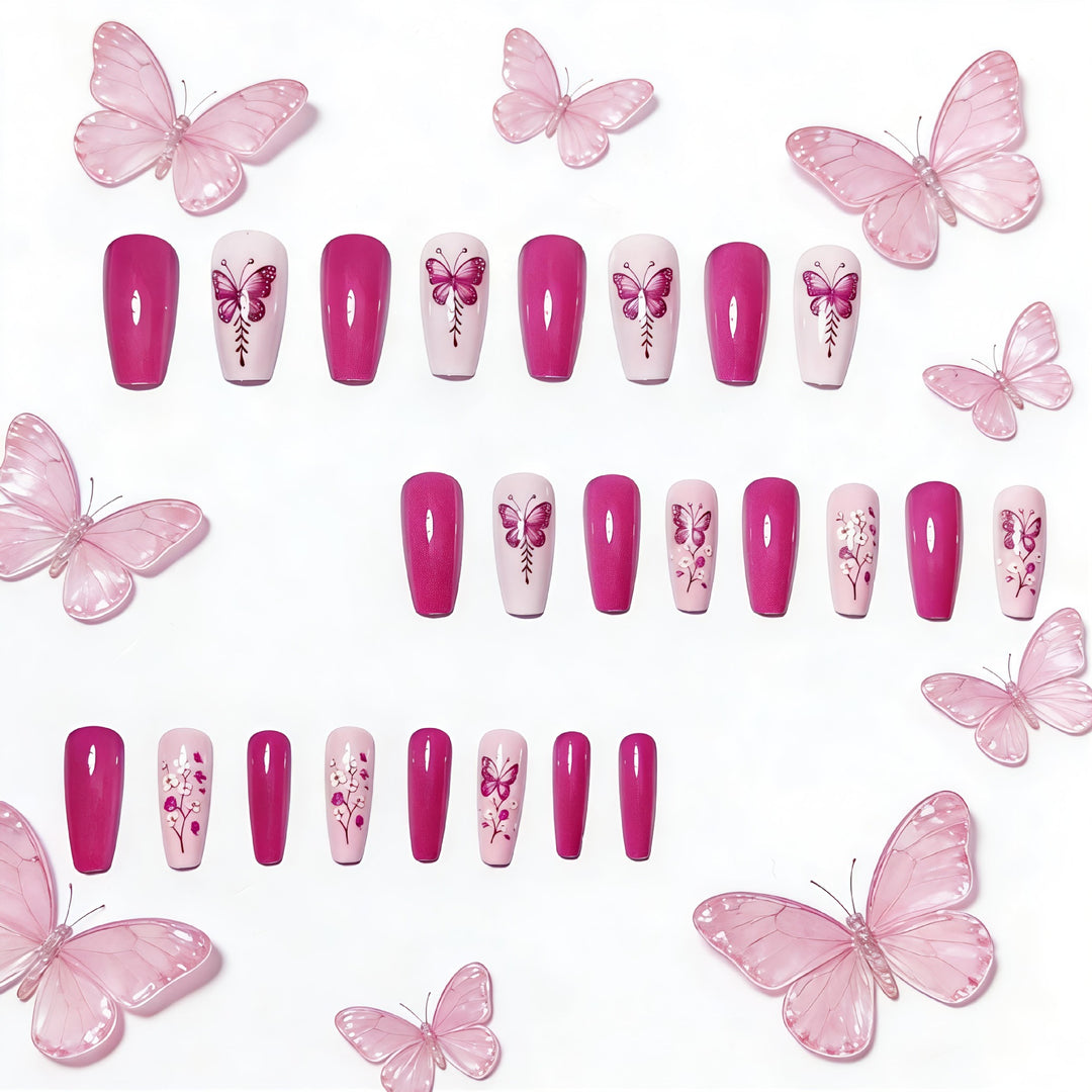 Floral Butterfly Nail Art Set Kalsten