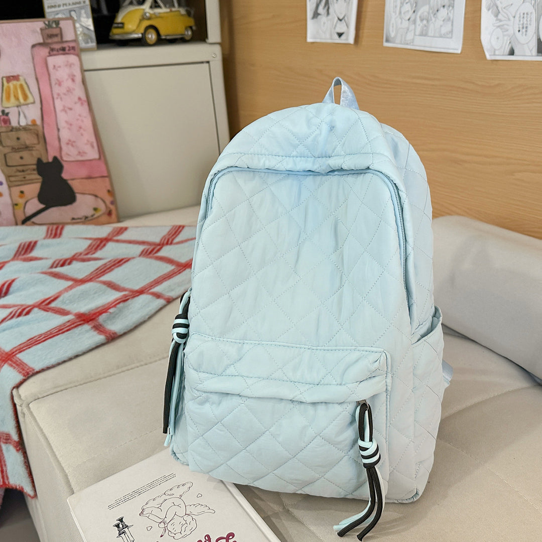 Quilted Multi-Pocket Backpack