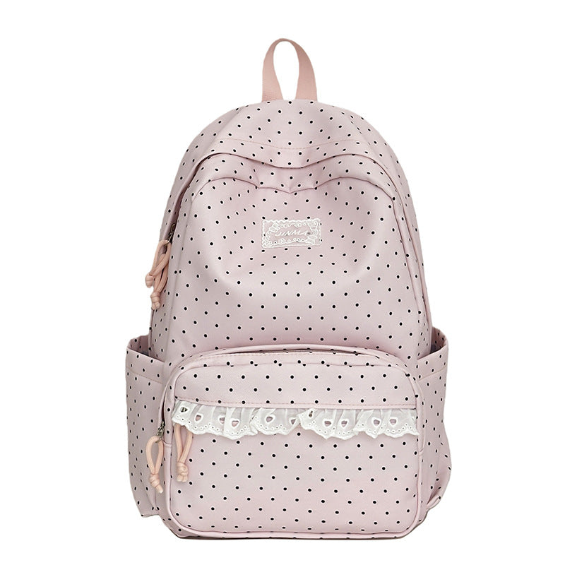 Charming Polka Dot School Backpack Kalsten