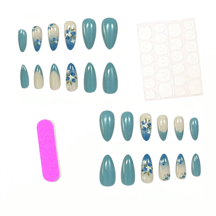 Floral Acrylic Nail Enhancements Kalsten