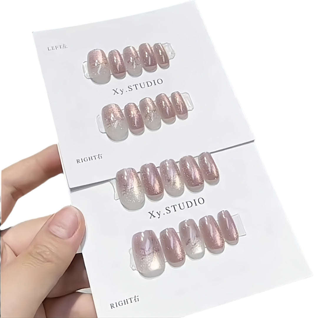 Glossy Ombre Press-On Nail Set Kalsten