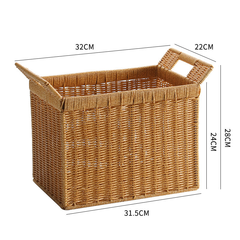 Handcrafted Woven Storage Cube with Ergonomic Handles Kalsten