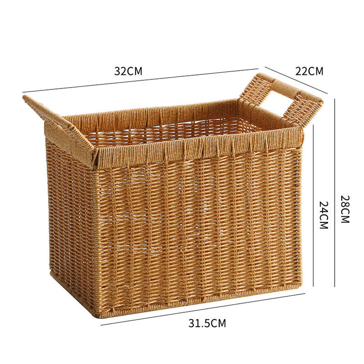 Handcrafted Woven Storage Cube with Ergonomic Handles Kalsten
