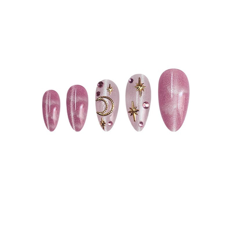 Artistic Celestial Themed Press-On Nails Kalsten