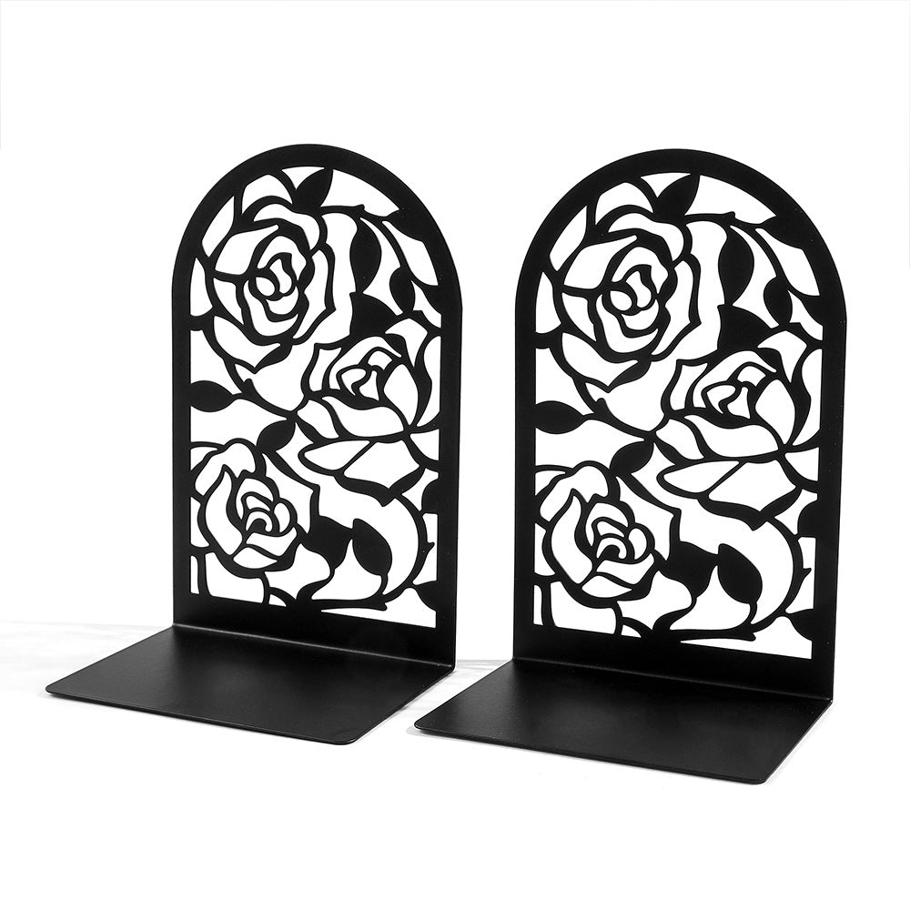 Floral-Themed Decorative Bookends