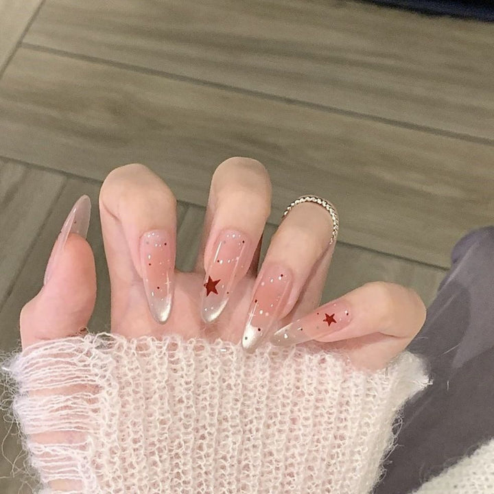 Gradient Glitter Press-On Nails