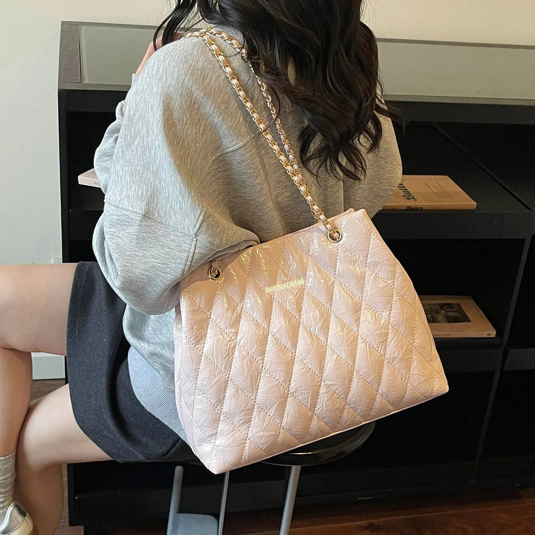 Quilted Chain-Handle Handbag Kalsten