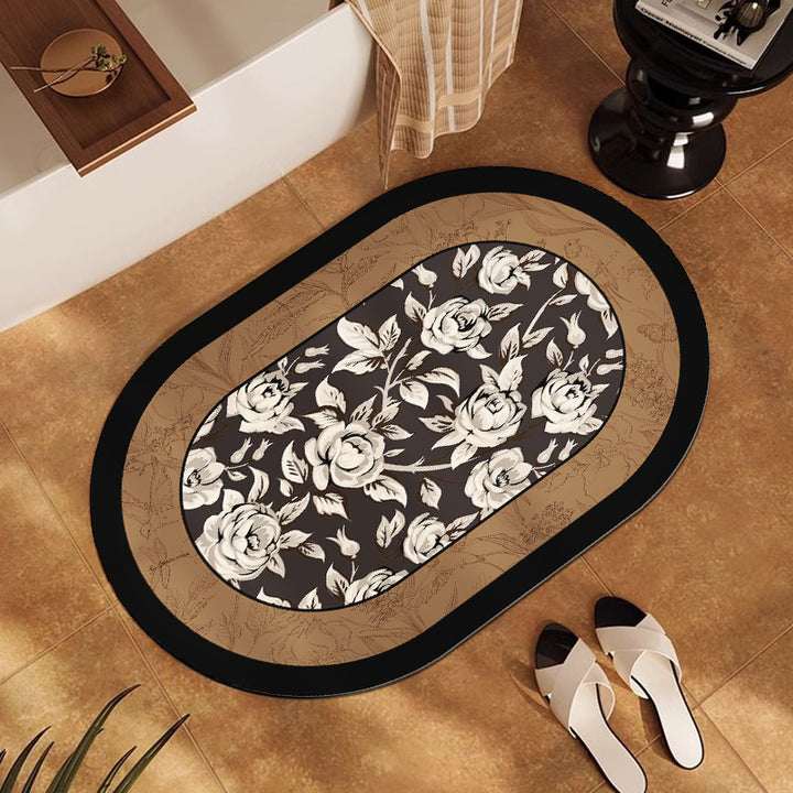 Floral Print Indoor Area Mat