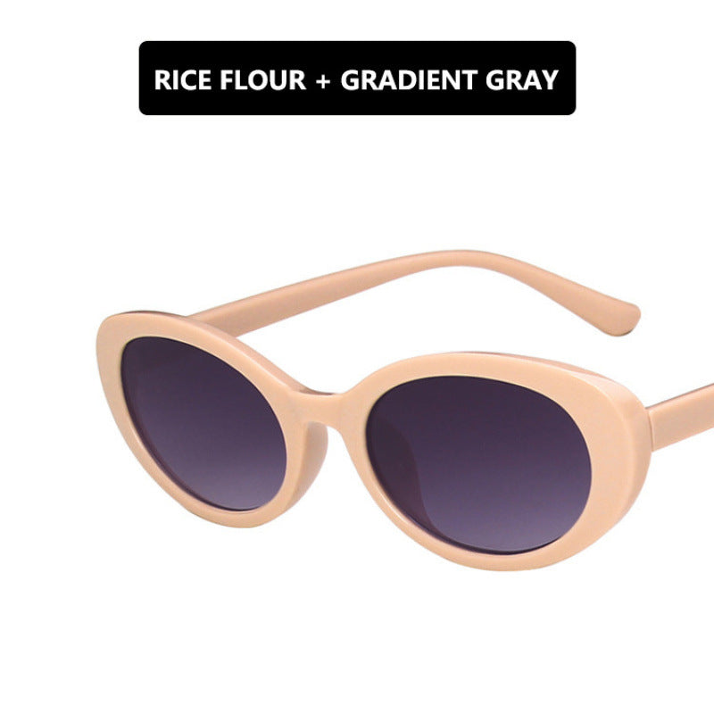 Women's Cat-Eye Sunglasses with Transparent Frame and Gradient Lenses Kalsten
