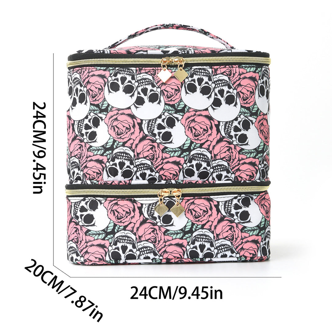 Cosmetic storage bag with two separate compartments Kalsten