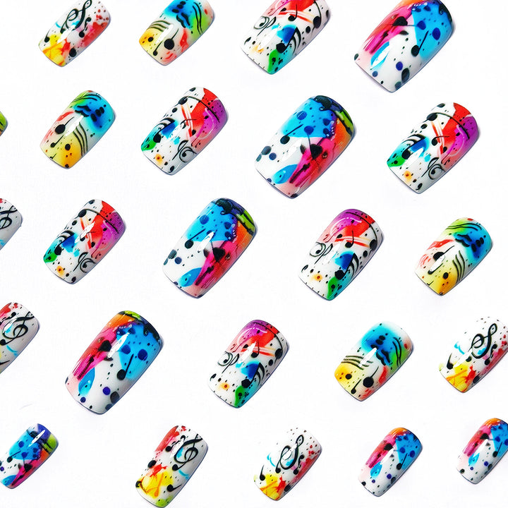 Creative Art Nails with Musical Design Kalsten