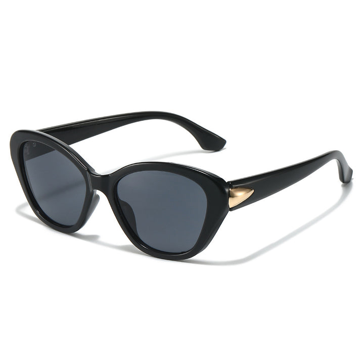 Stylish Cat-Eye Sunglasses with Elegant Gold Detail Kalsten