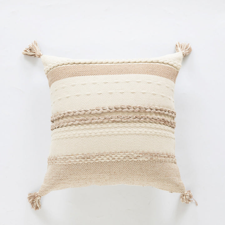 Textured Woven Decorative Cushion
