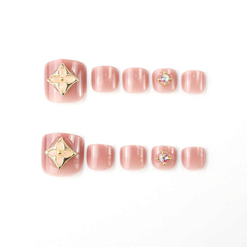 Premium Decorative Press-On Toenail Art Set Kalsten