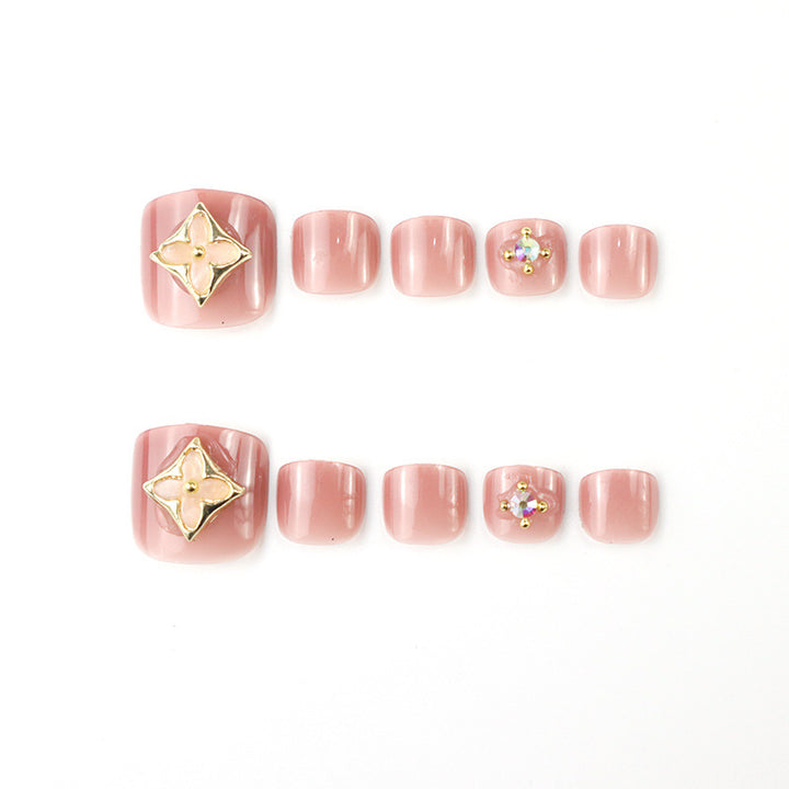 Premium Decorative Press-On Toenail Art Set Kalsten