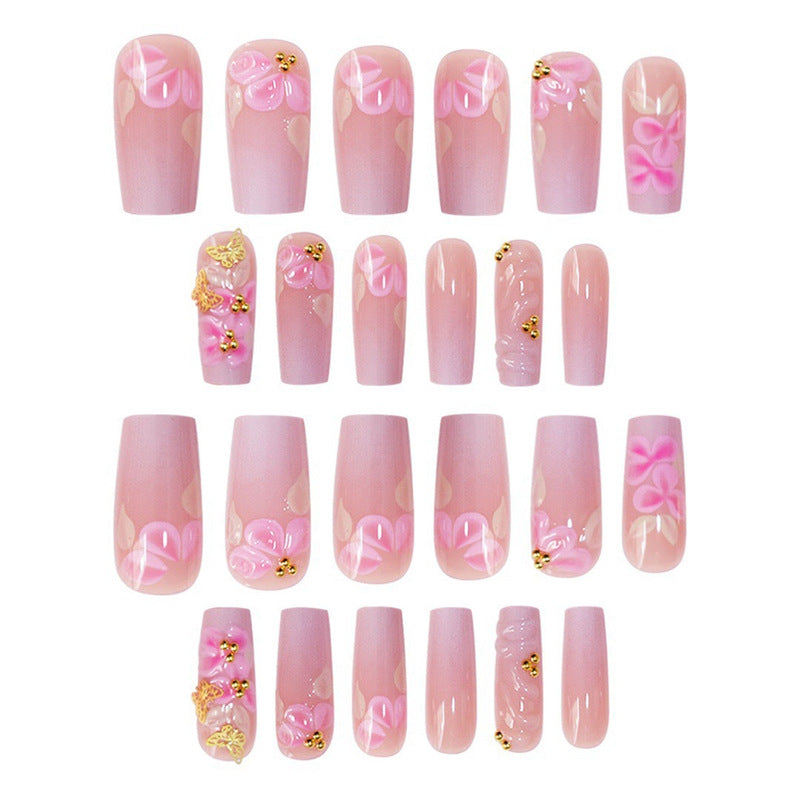 Floral Art Acrylic Press-On Nails Set Kalsten