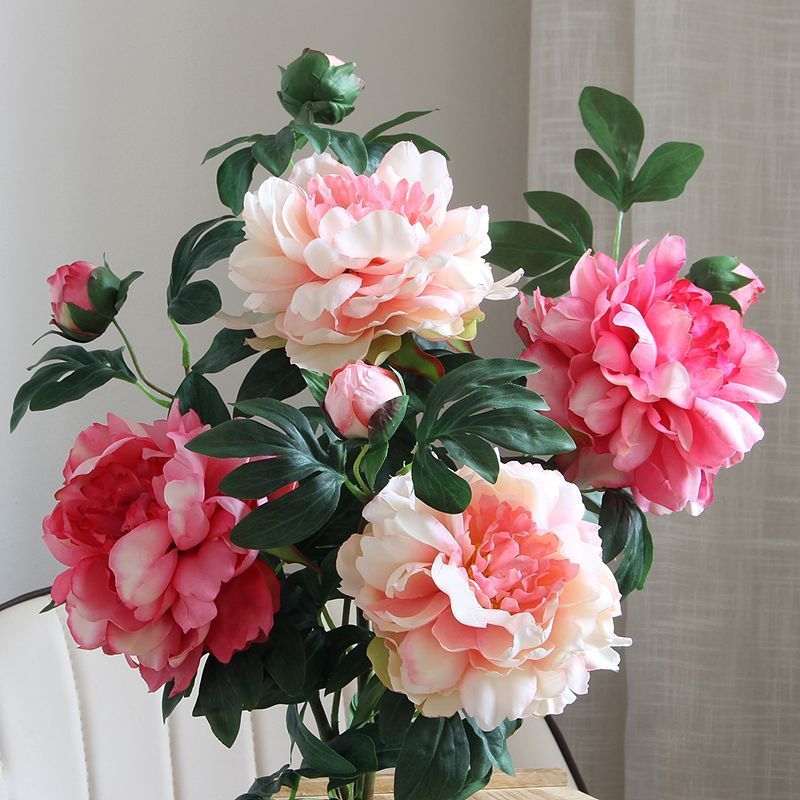 Lifelike Peony Floral Arrangement