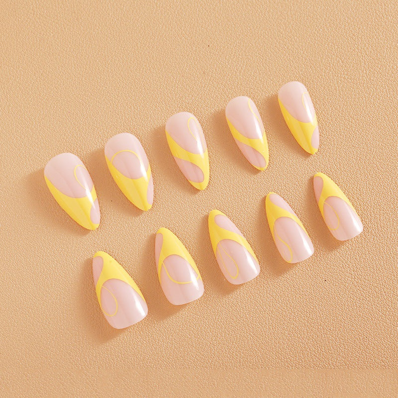 Nail set with elegant French tips Kalsten