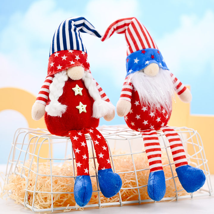 Decorative Patriotic Gnome Figurine Kalsten