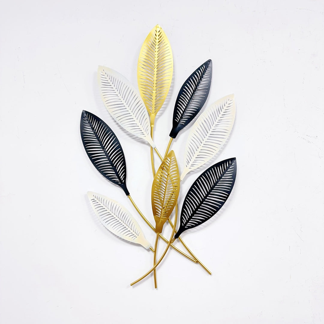 Modern Leaf Metal Wall Art Kalsten