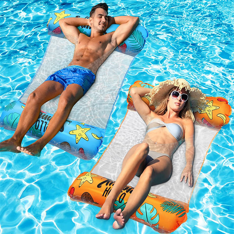 Women inflatable lounge with transparent net Kalsten