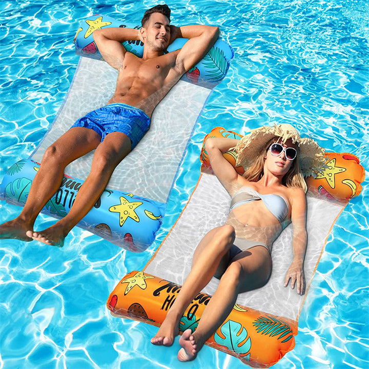 Women's inflatable lounger with transparent mesh Kalsten