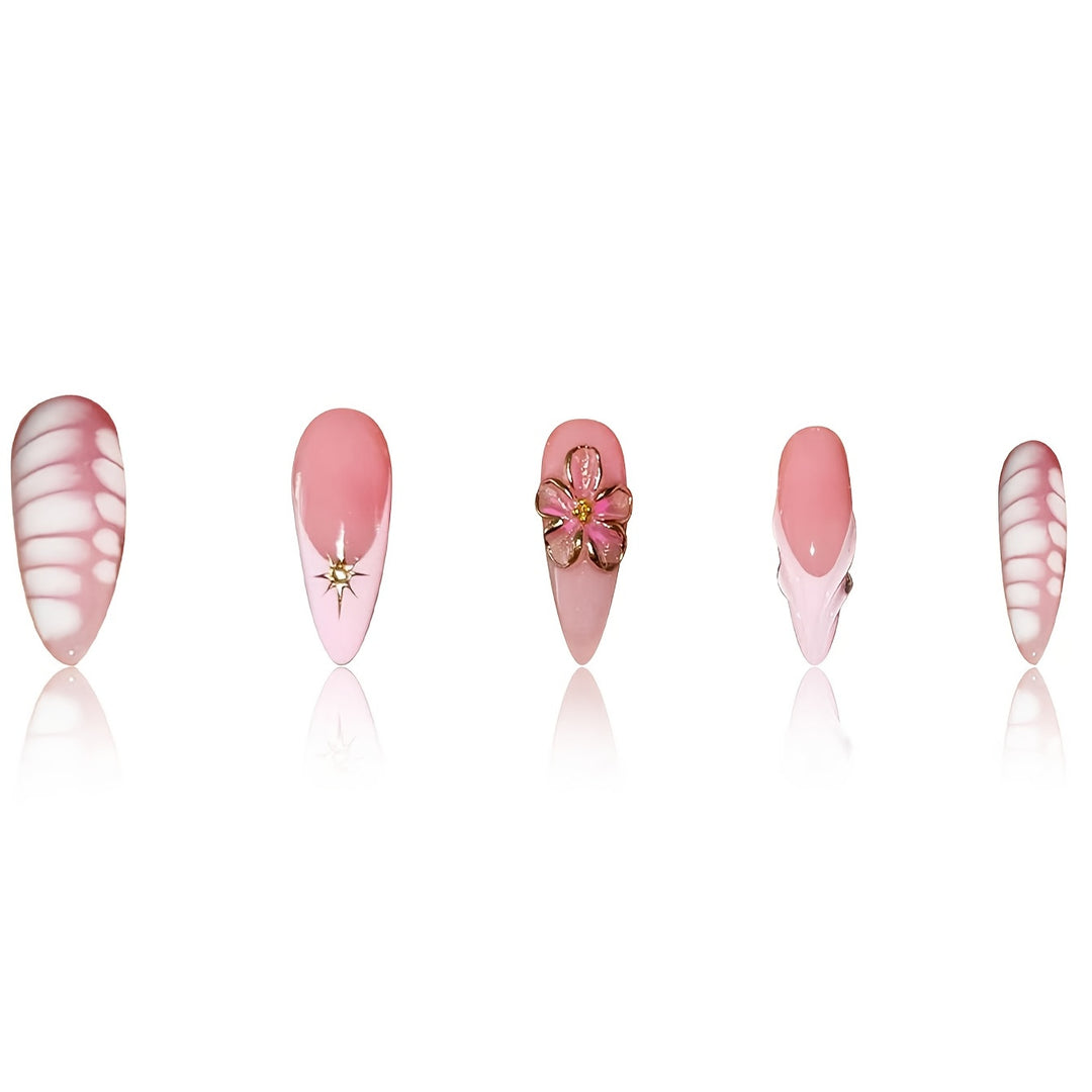 Decorative Floral Art Press-On Nails Kalsten