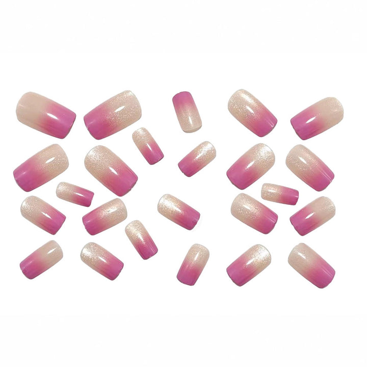 Shiny nail extensions with ombre effect Kalsten