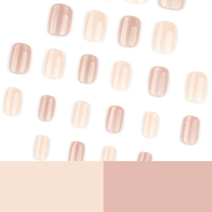 Artificial nail extensions with elegant glitter effect Kalsten
