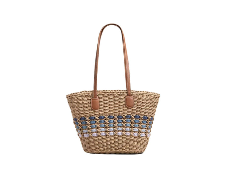 Braided handbag with elegant leather trim Kalsten