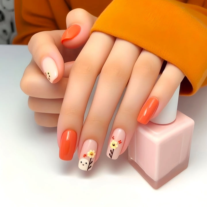Artistic Floral Nail Art Kalsten
