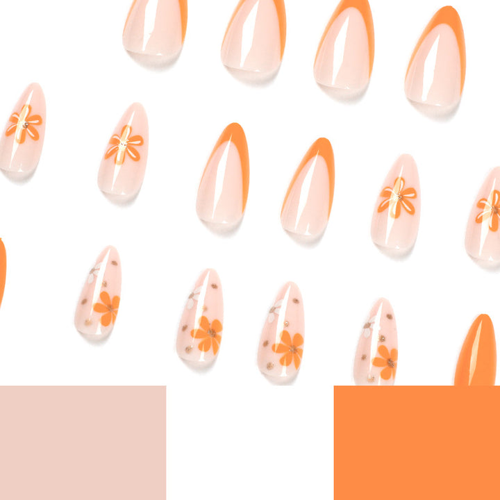 Creative artificial nails with floral design Kalsten