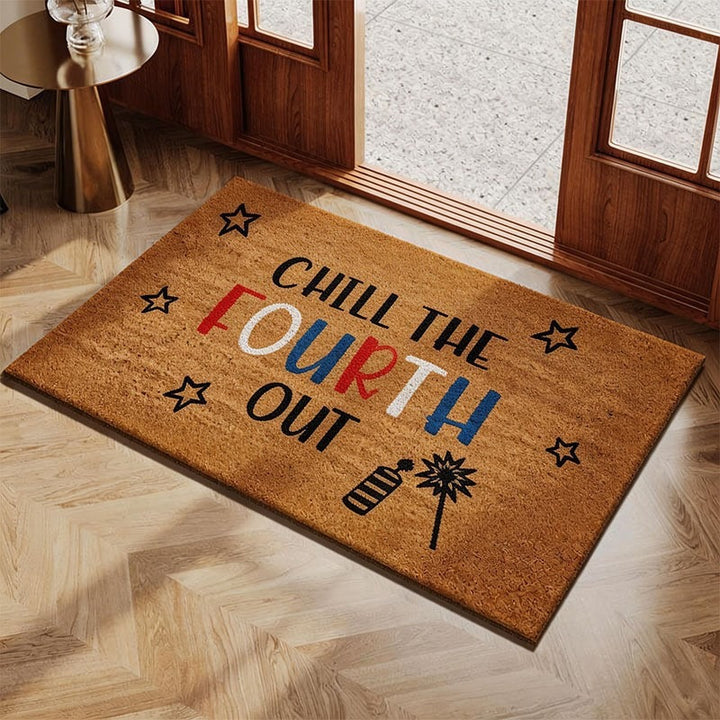 Tropical Leaf Design Outdoor Doormat Kalsten