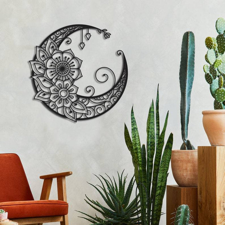 Floral Moon Wall Art