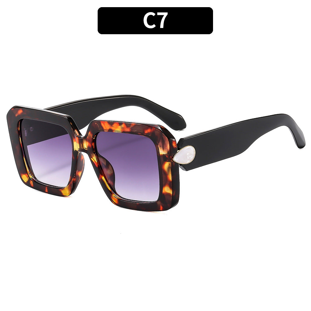 Oversized Geometric Square Sunglasses Classic Look