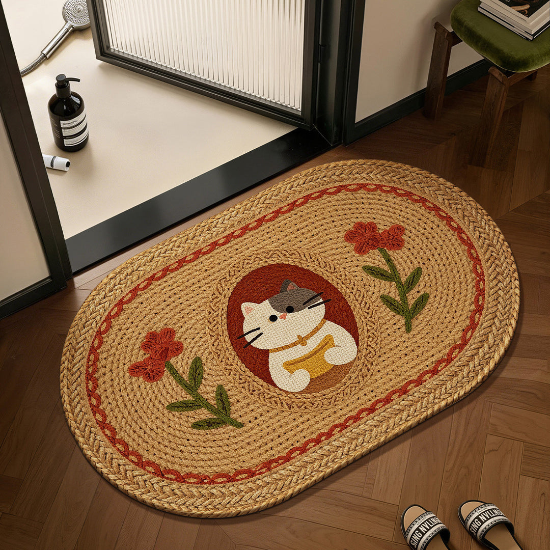 Decorative Pumpkin-Themed Area Mat