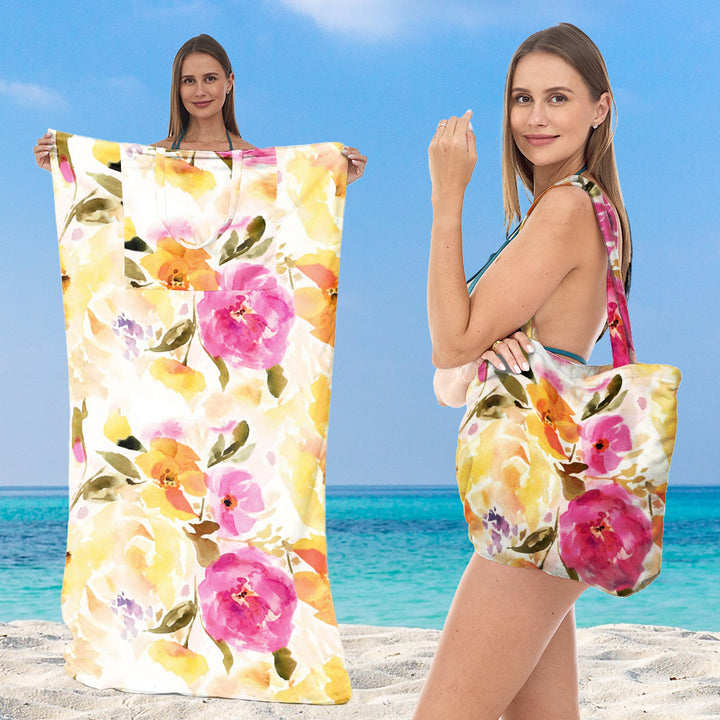 Beach towel with creative sea turtle pattern Kalsten