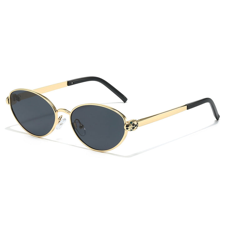 Chic Cat-Eye Sunglasses with Luxurious Gold Accents Kalsten