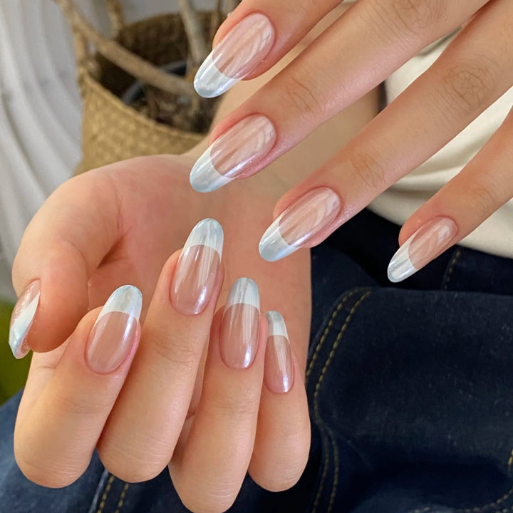 Acrylic Nails with Shimmering Effect Kalsten