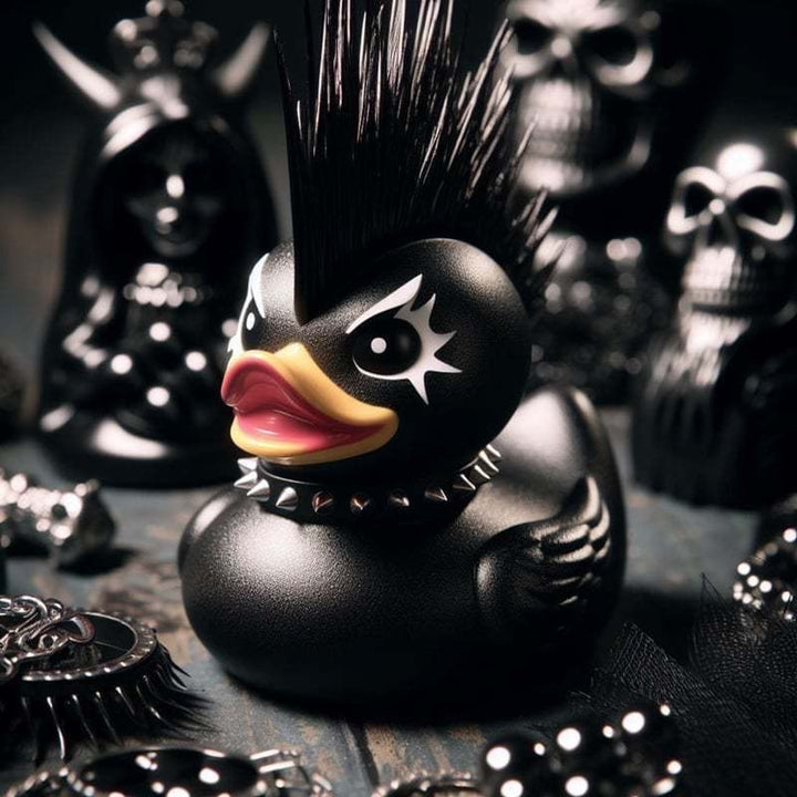 Decorative rubber duck with stylish haircut Kalsten