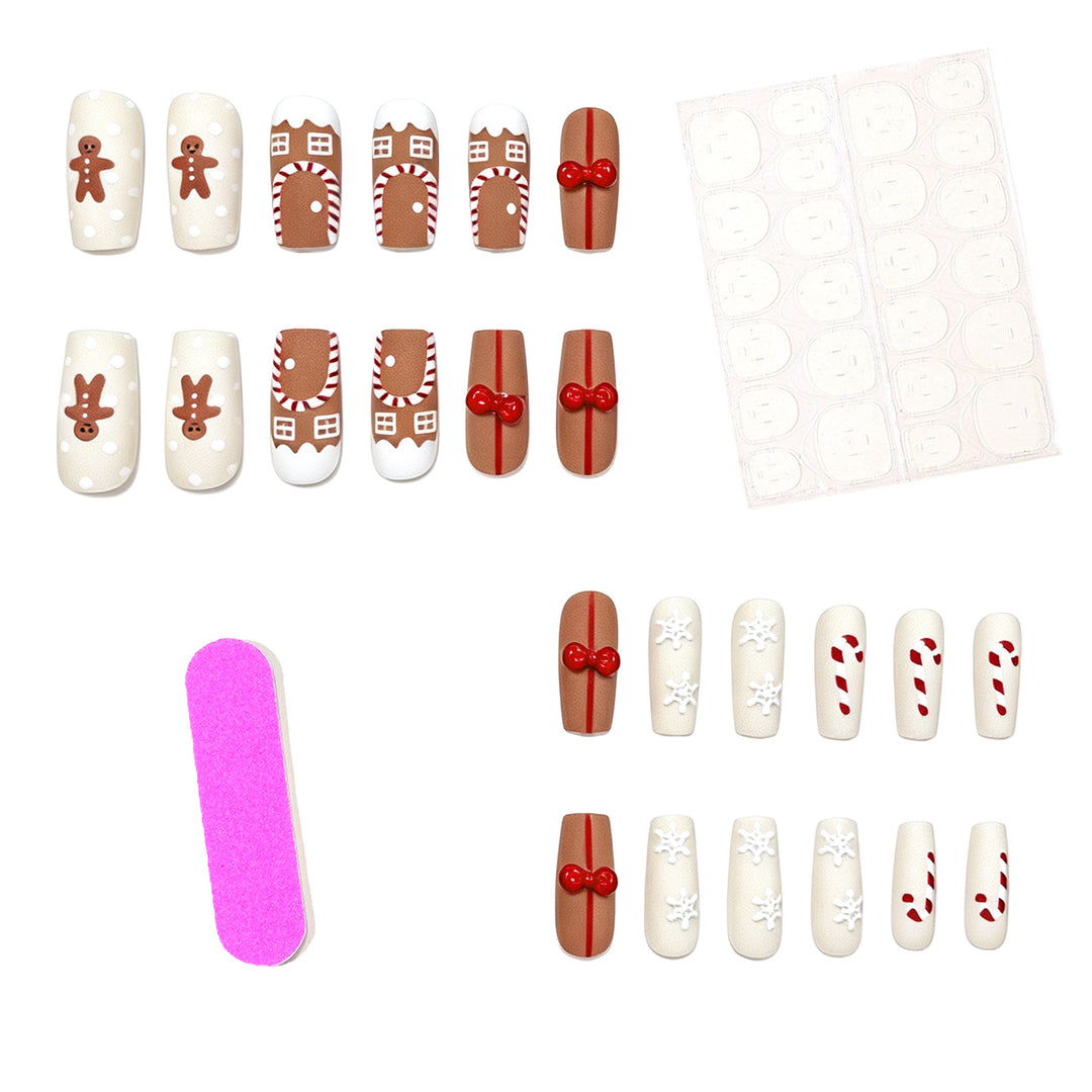 Festive Gingerbread Nail Art Kalsten