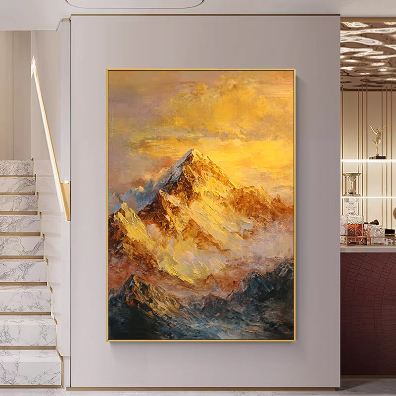 Triptych Mountain Landscape Canvas Art