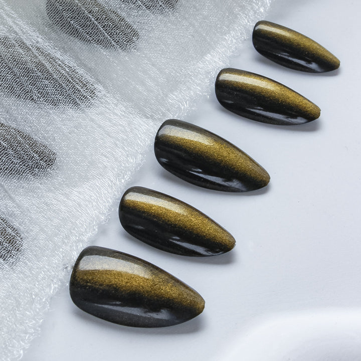 Premium Glossy Almond-Shaped Press-On Nails Kalsten