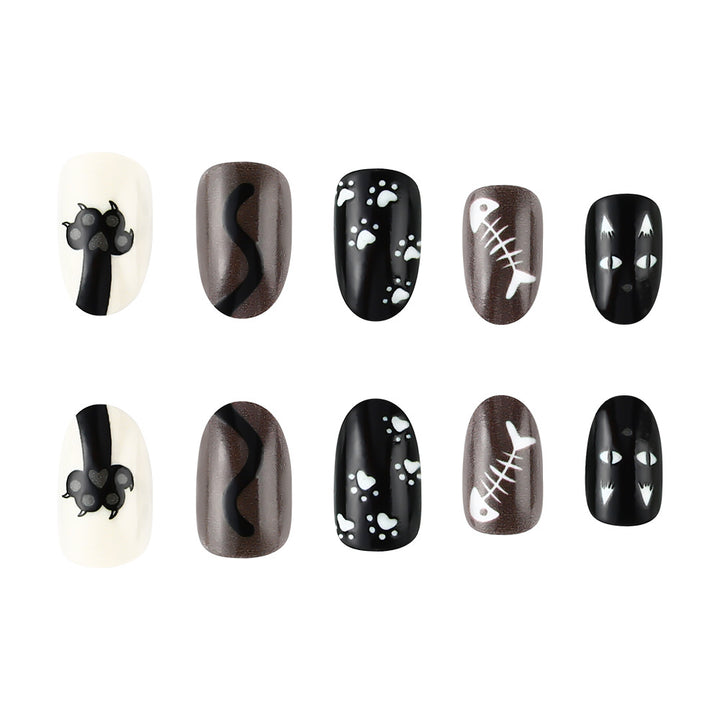Creative Cat-Themed Nail Art Set Kalsten
